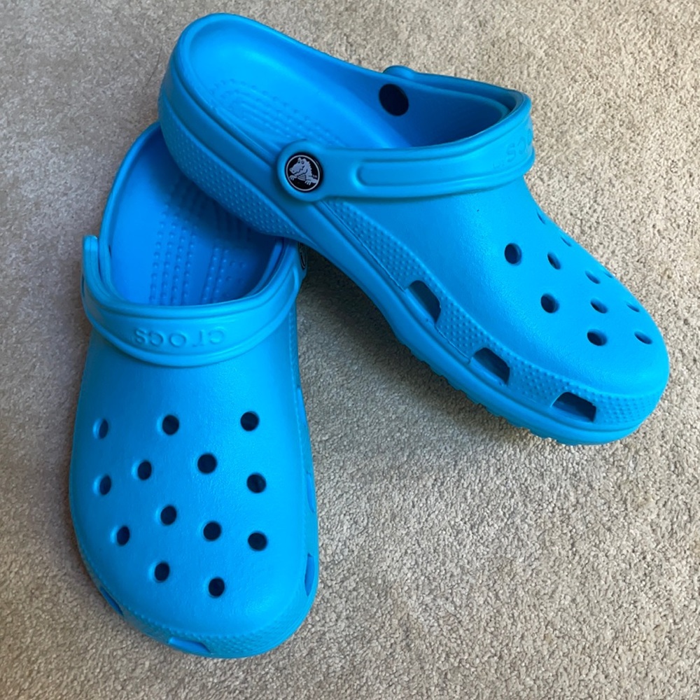 Turquoise Crocs